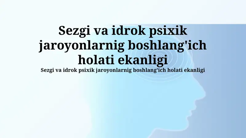 Intuitsiya va Idrok