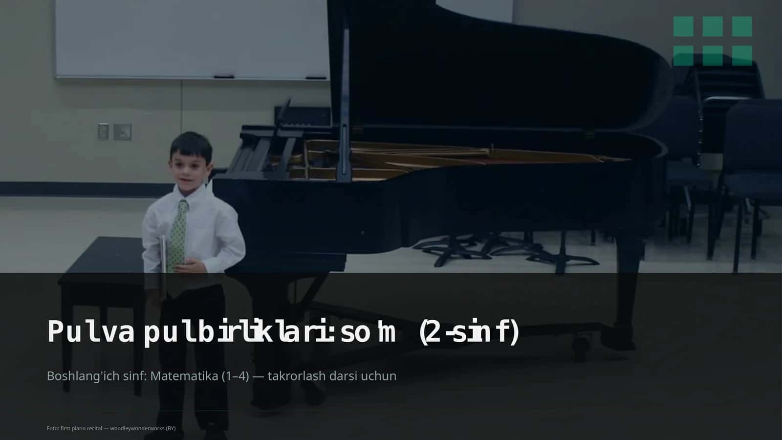 Pul va pul birliklari: so'm (2-sinf)