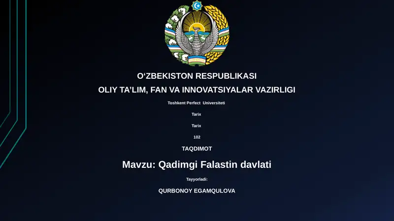 Qadimgi Falastin davlati