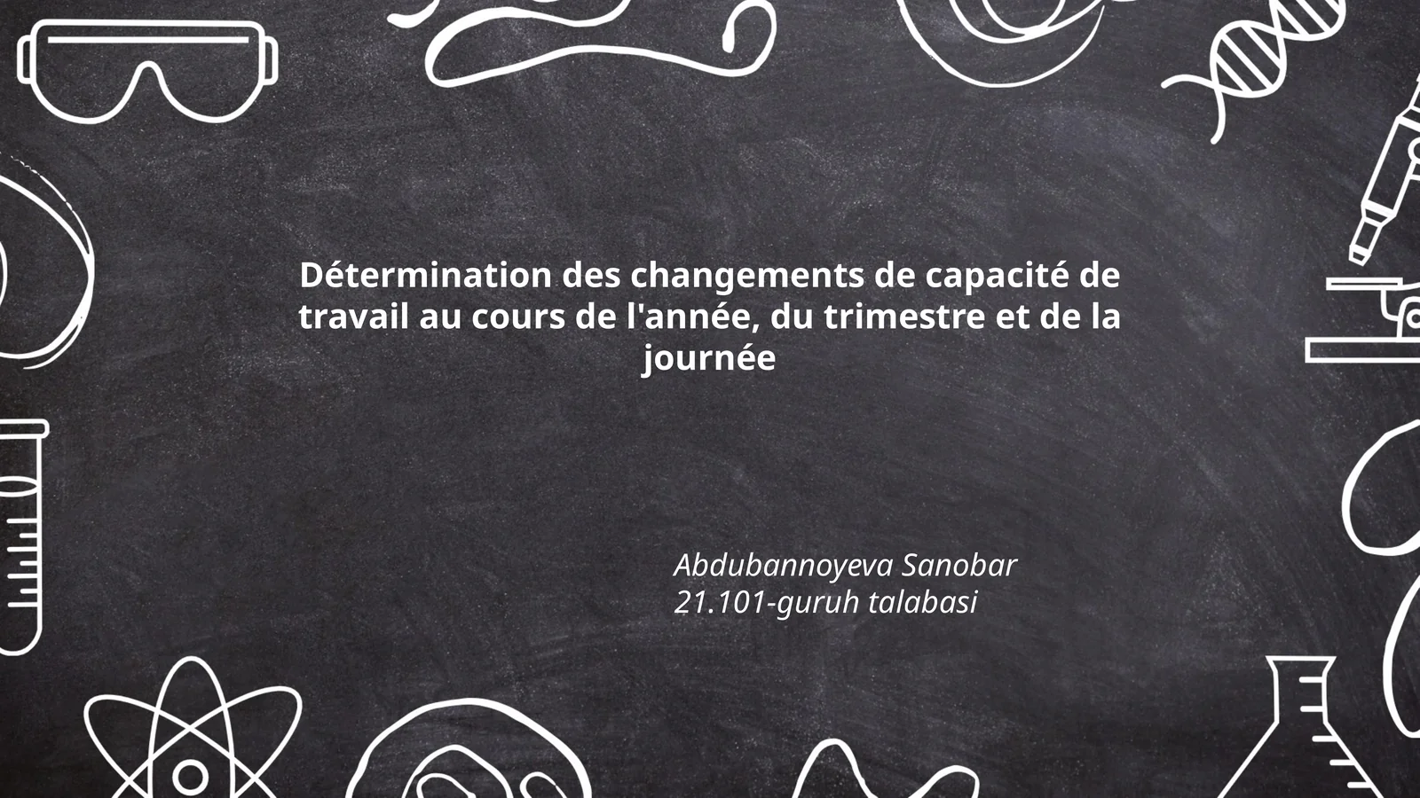 Détermination des changements de capacité de travail
