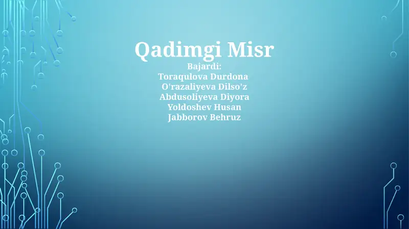 Qadimgi Misr