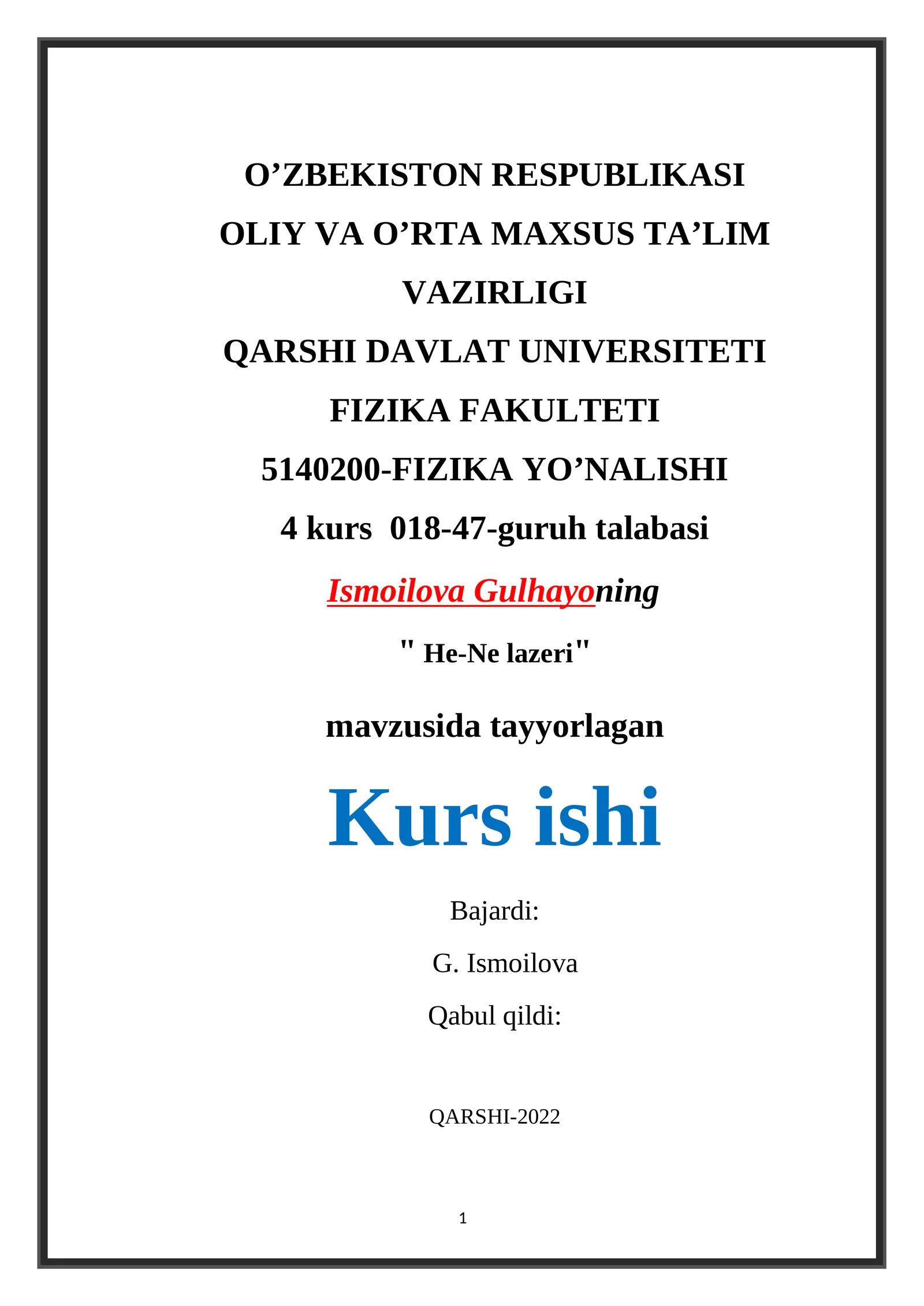 He-Ne lazeri
