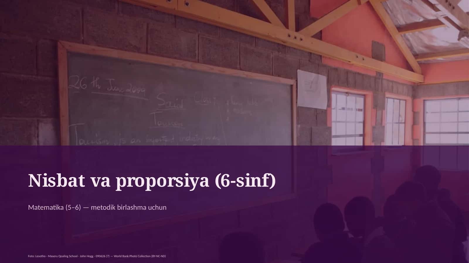 Nisbat va proporsiya (6-sinf)