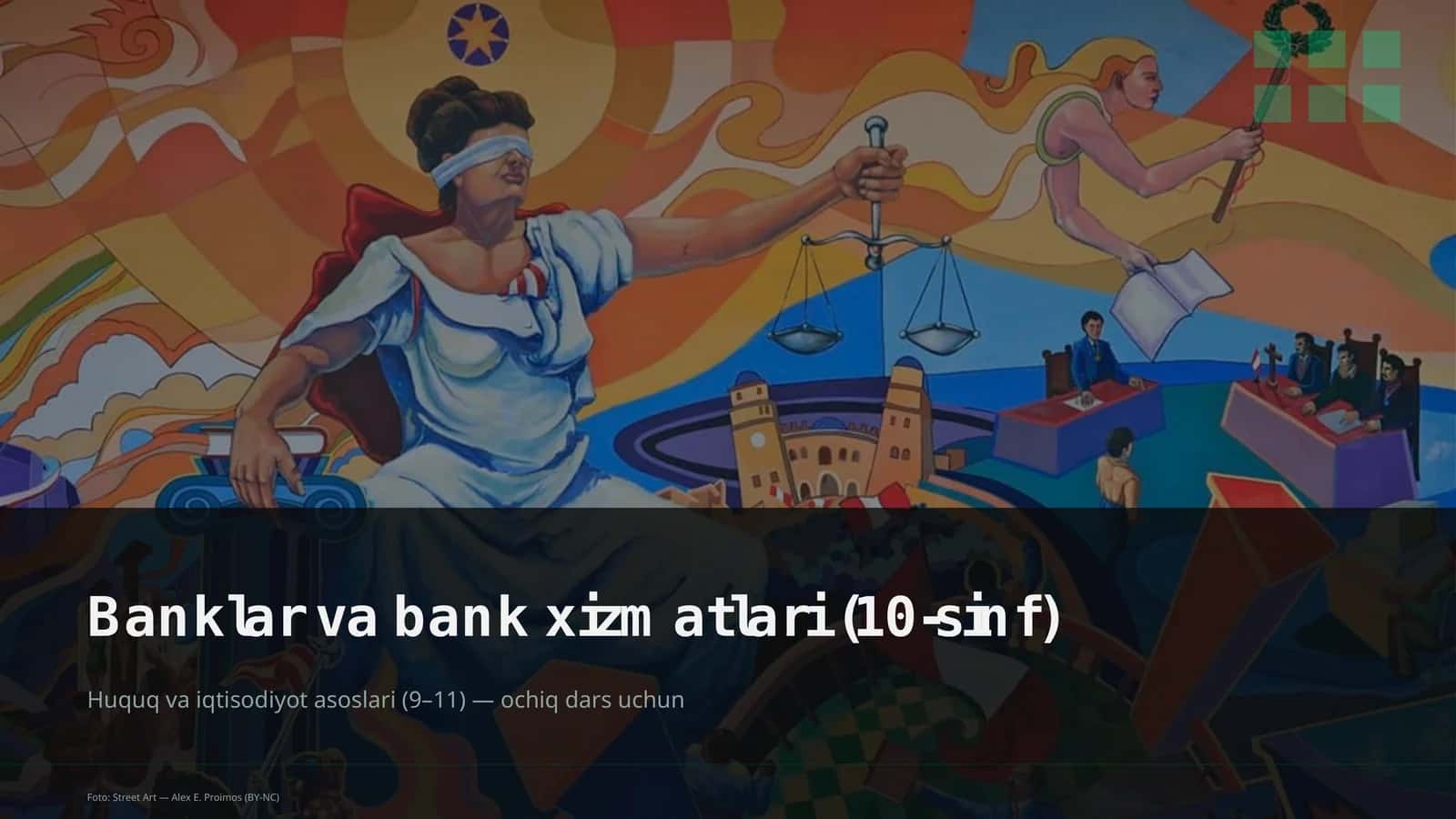 Banklar va bank xizmatlari (10-sinf)