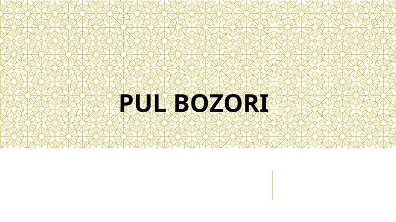 Pul Bozori