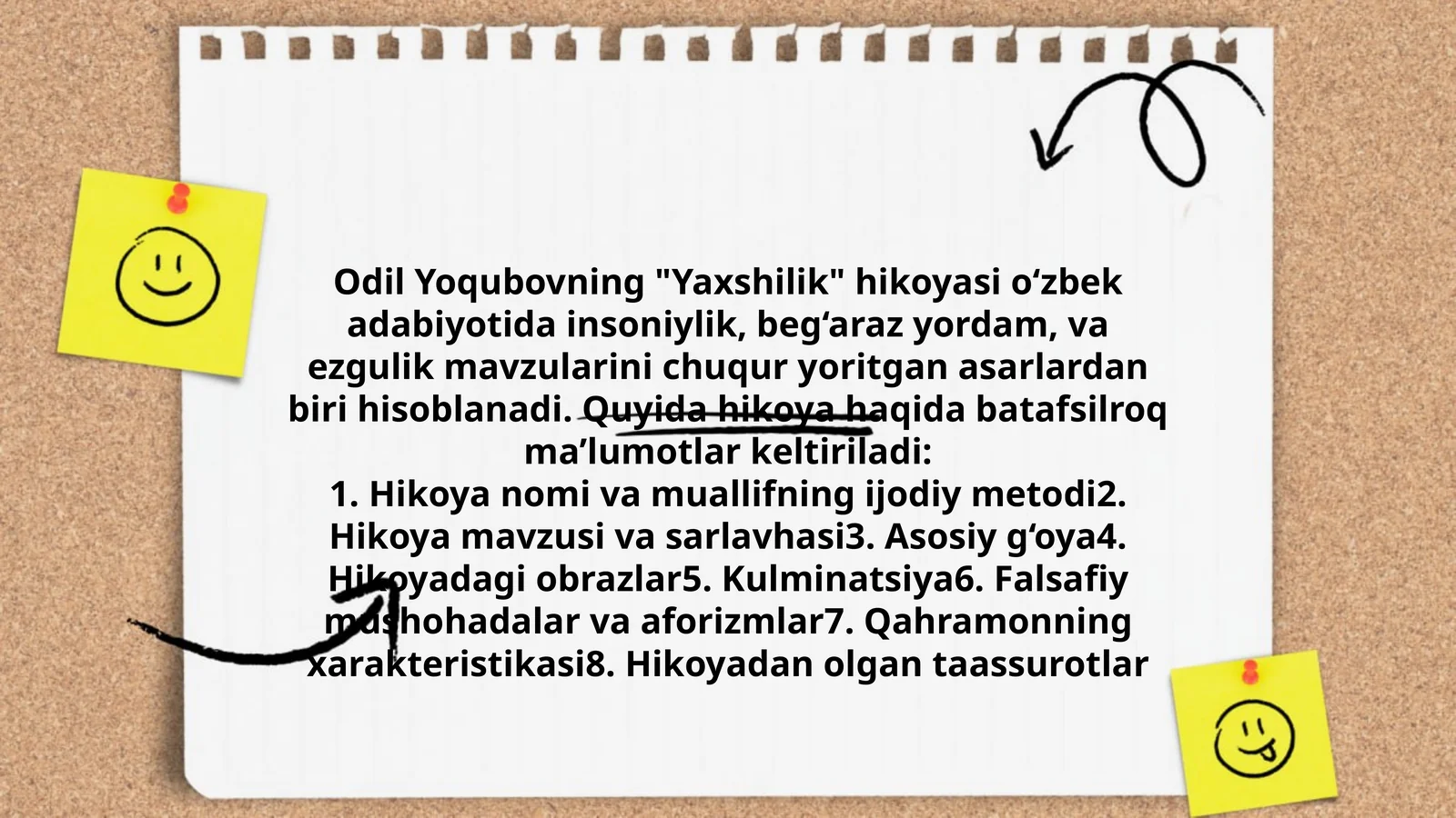 "Yaxshilik" hikoyasi