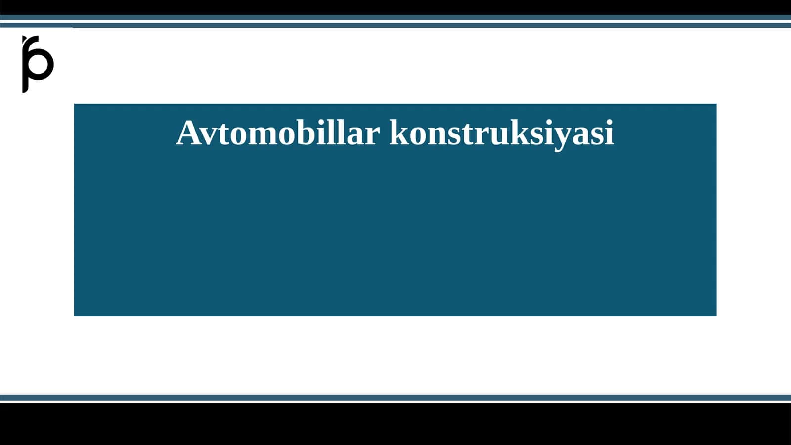 Avtomobillar konstruksiyasi