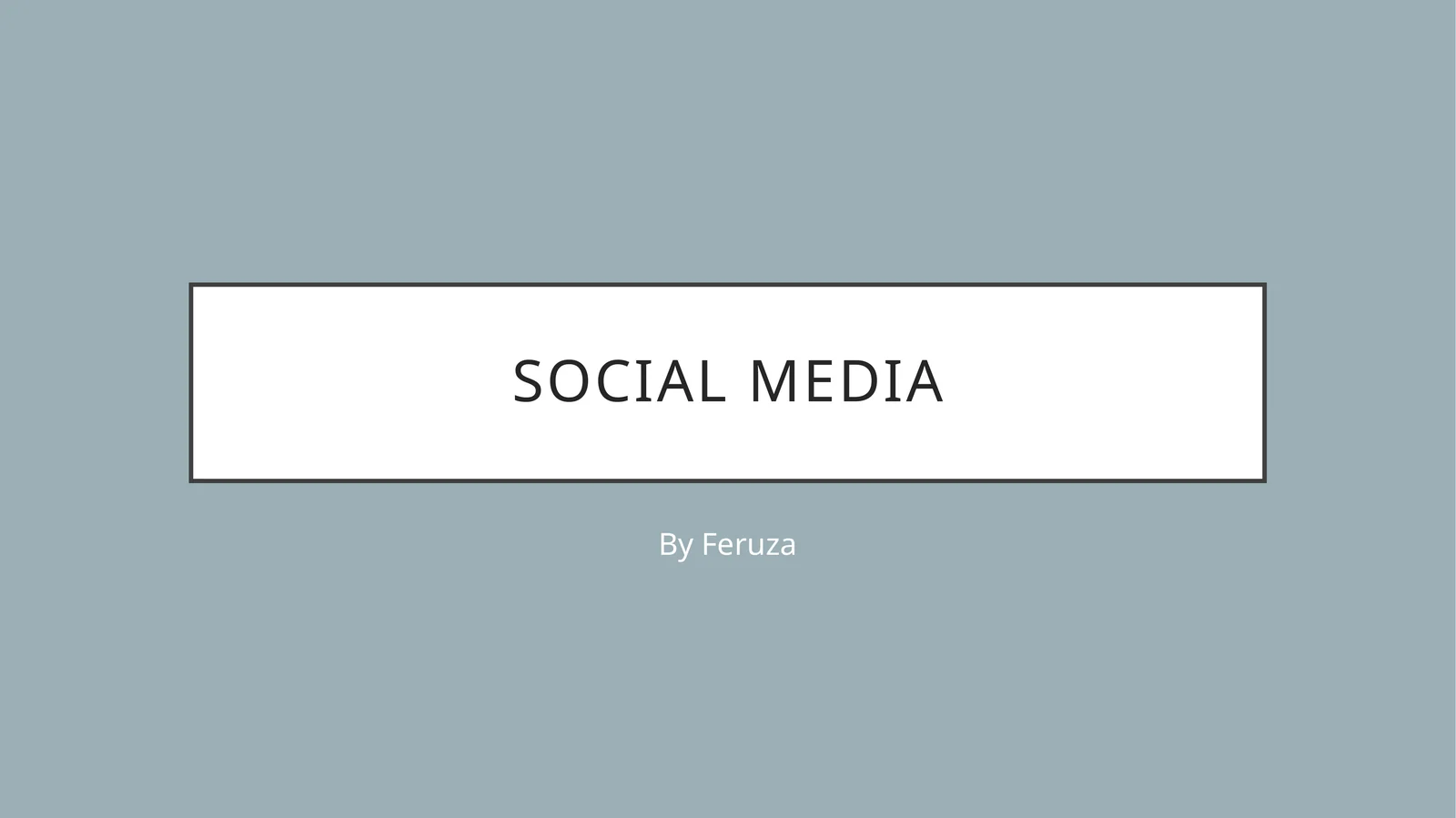 SocialMedia in Our Daily Life