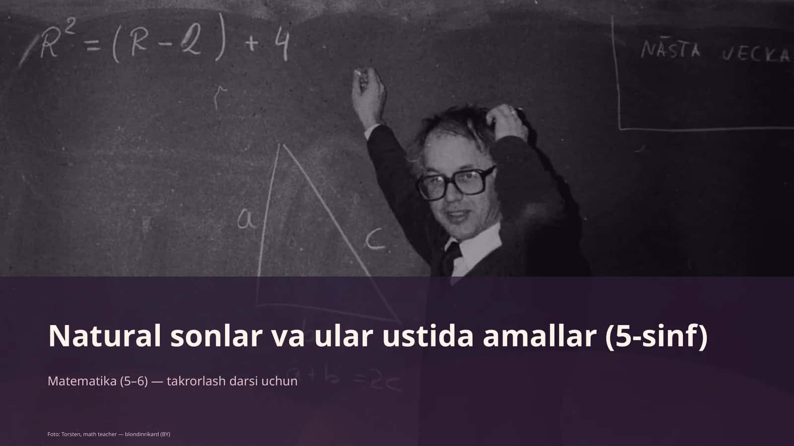 Natural sonlar va ular ustida amallar (5-sinf)