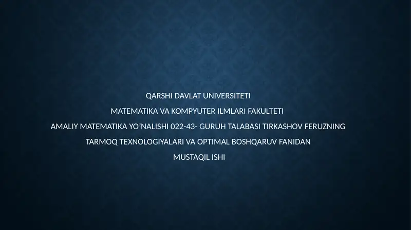 Kompyuter tarmoq protokollari