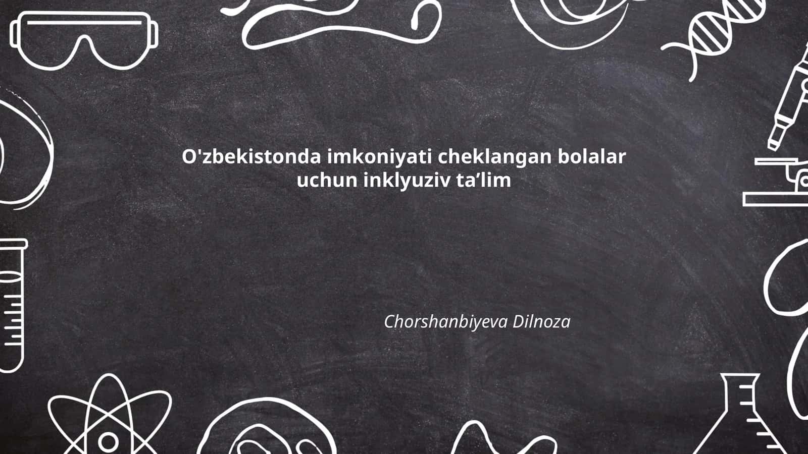 Inklyuziv ta'lim uchun mahsulotlar