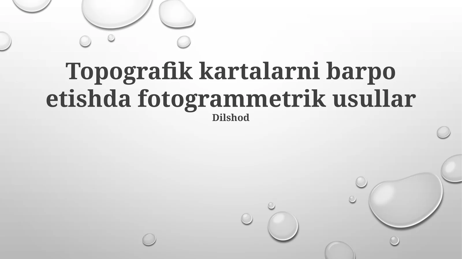 Fotogrammetrik usullar