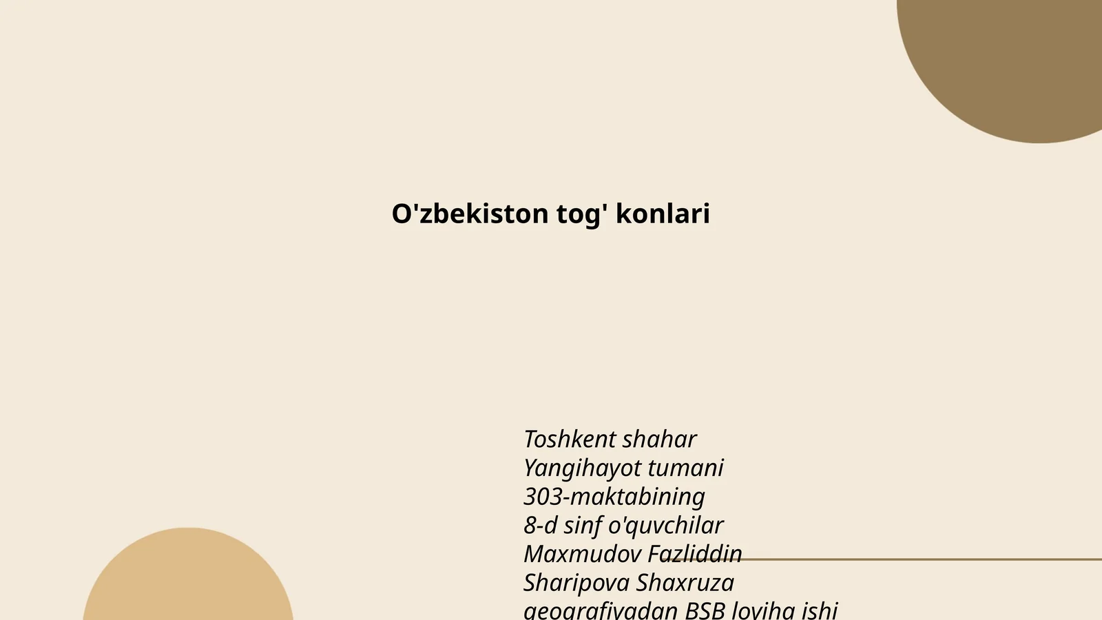 O'zbekiston tog' konlari