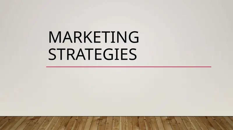 Marketing strategies