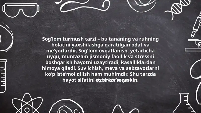 Sog‘lom turmush tarzi