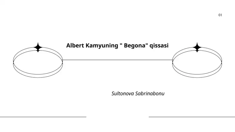 Albert Kamyuning " Begona" qissasi