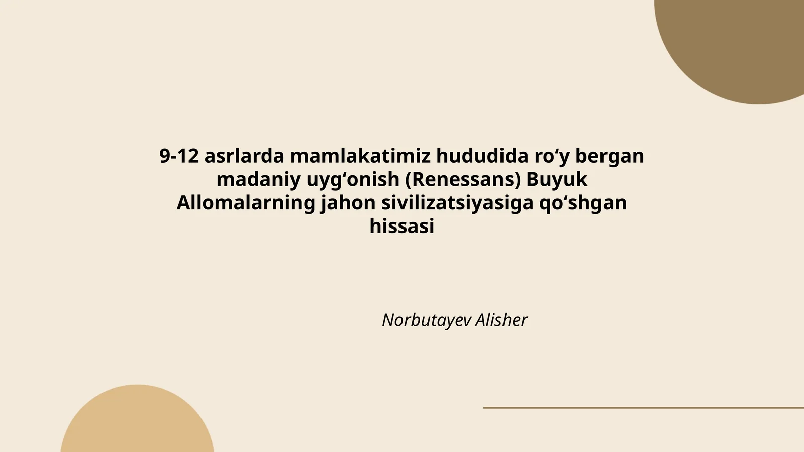 Ilk Renessans davrida yuz bergan madaniy o'zgarishlar