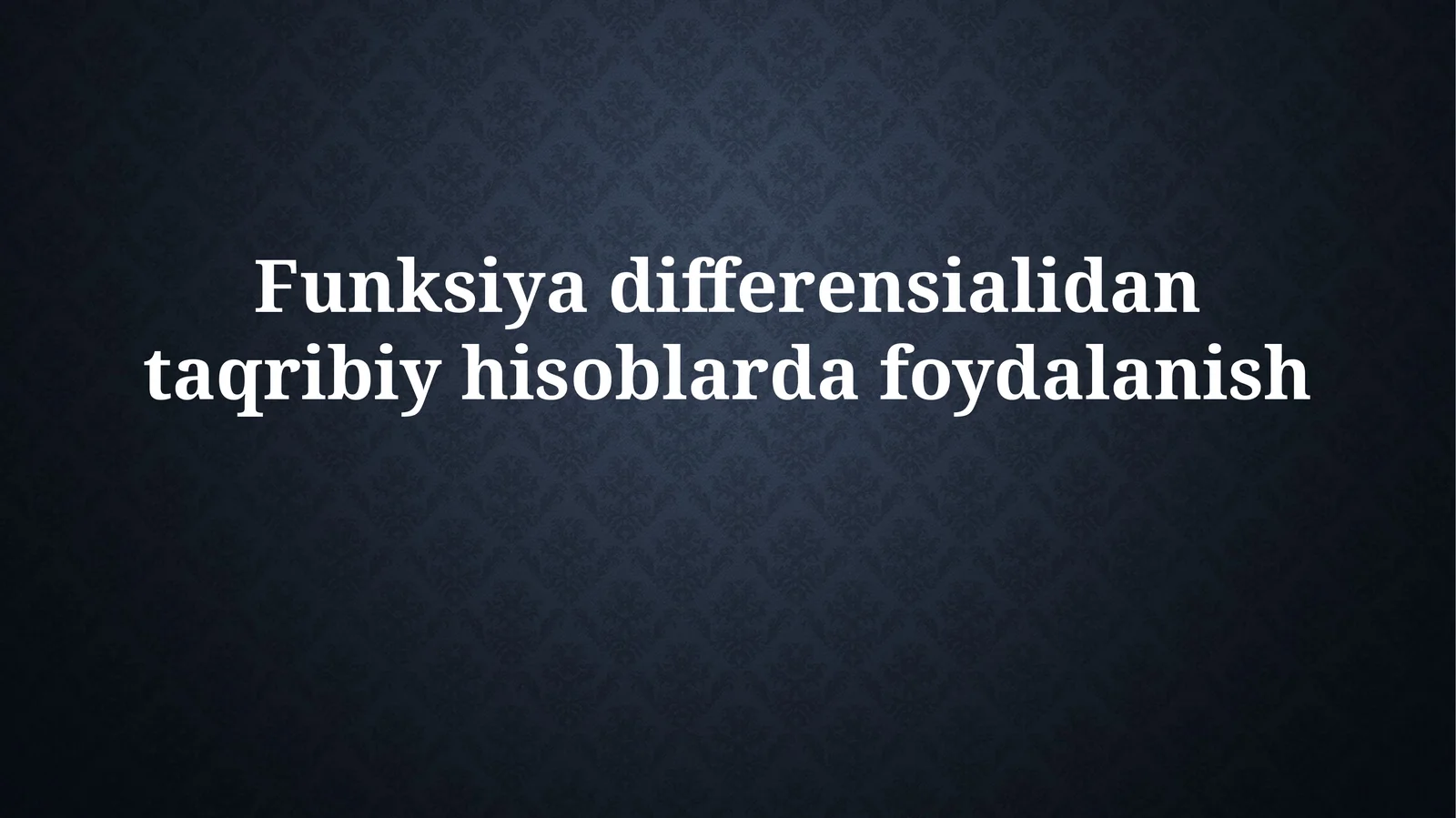 Funksiya differensiali