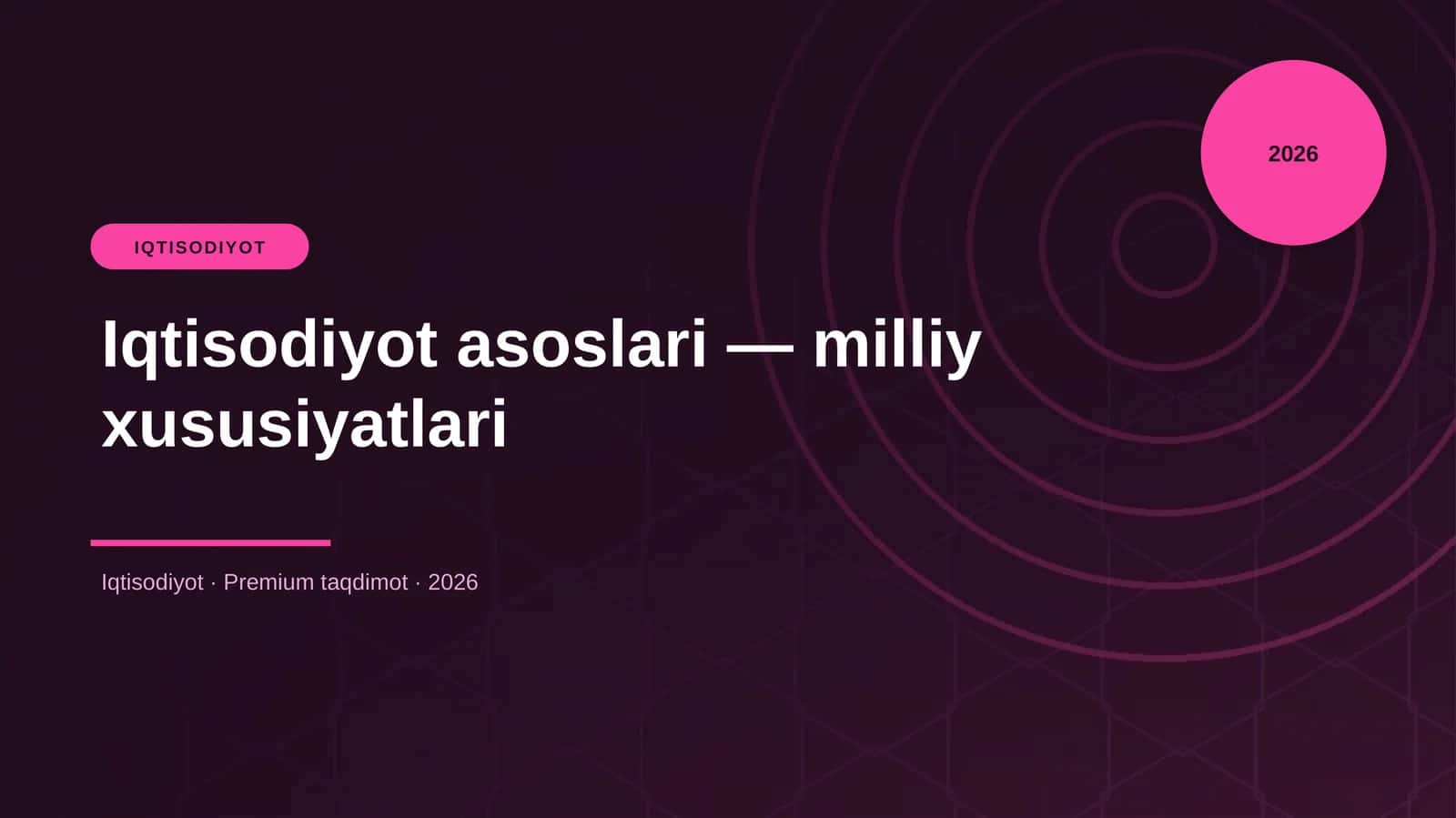 Iqtisodiyot asoslari — milliy xususiyatlari