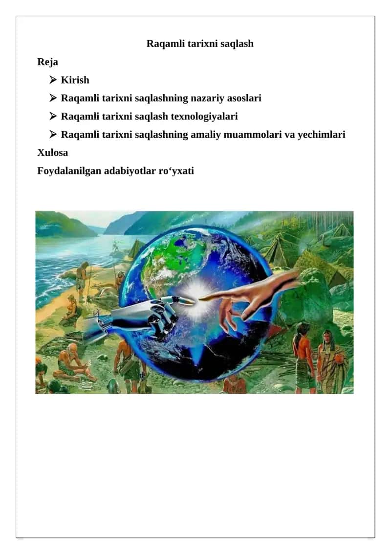 Raqamli tarixni saqlash