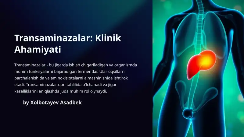 Transaminazalar: Klinik Ahamiyati