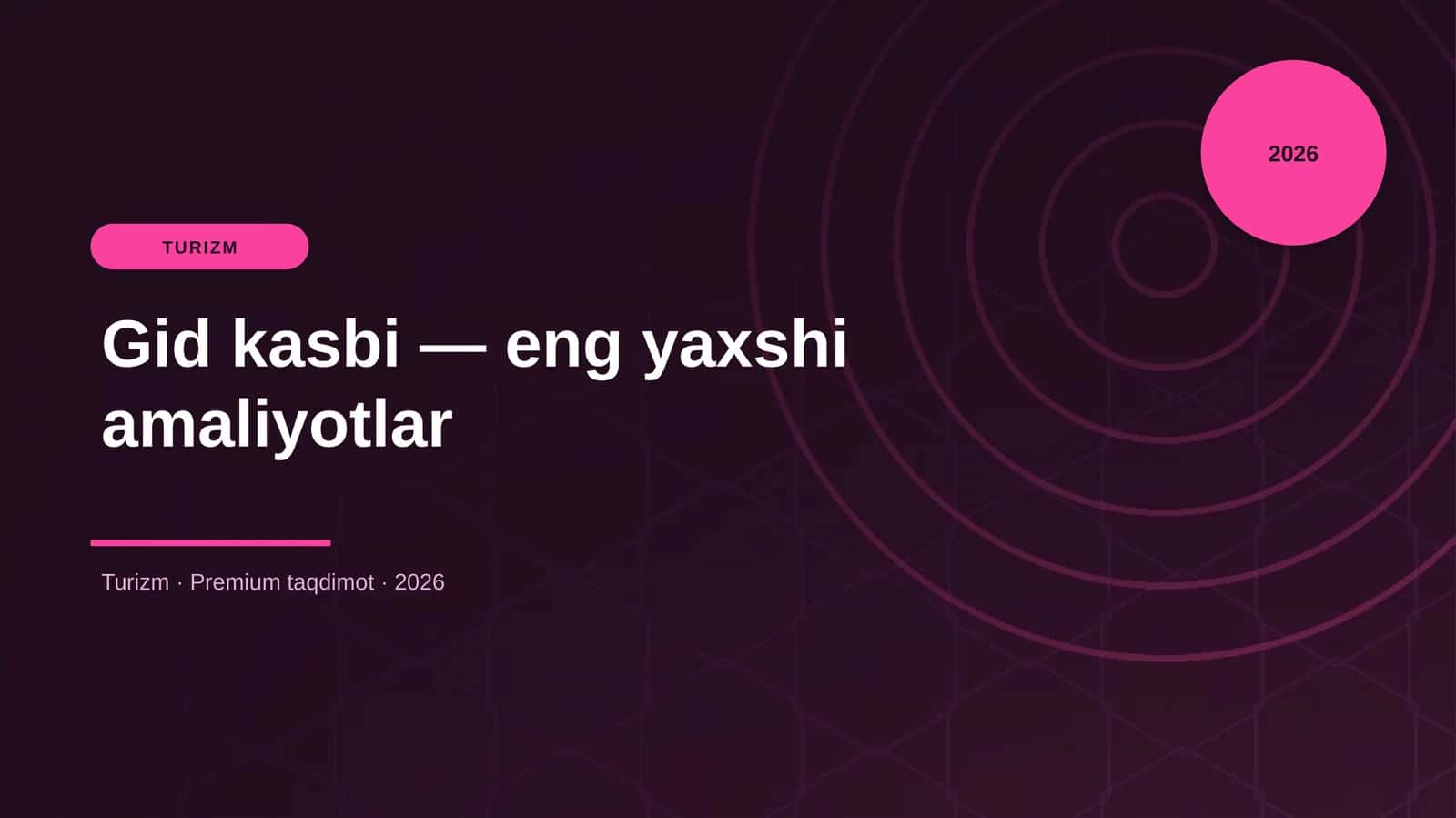 Gid kasbi — eng yaxshi amaliyotlar
