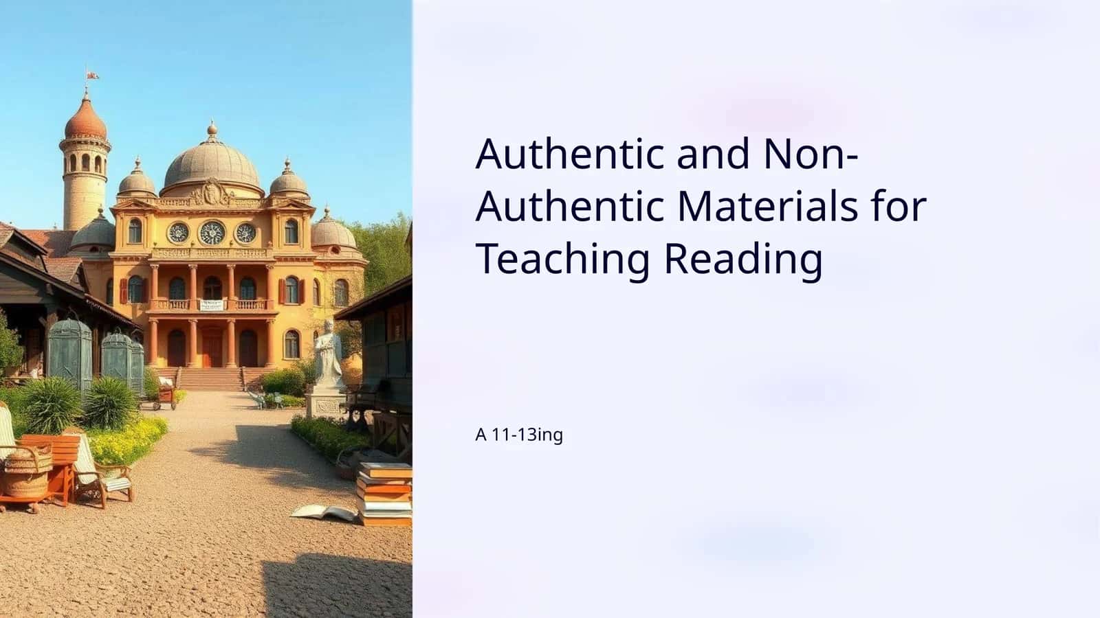 Authentic and Non-Authentic Materials for Teaching Reading