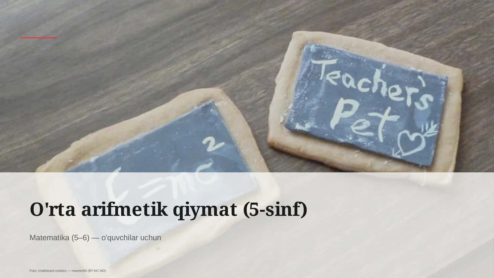 O'rta arifmetik qiymat (5-sinf)