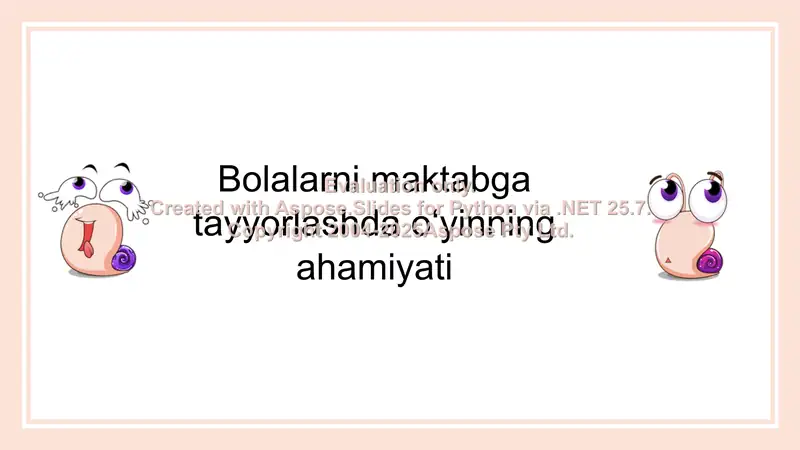 Bolalarni maktabga tayyorlashda oʻyinning ahamiyati