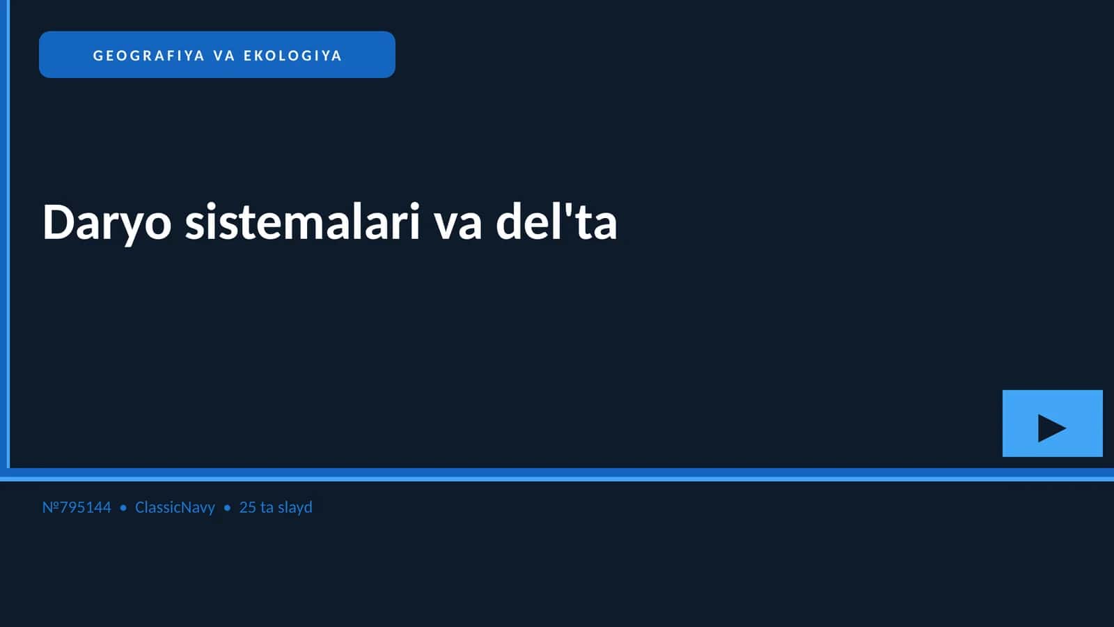 Daryo sistemalari va del'ta