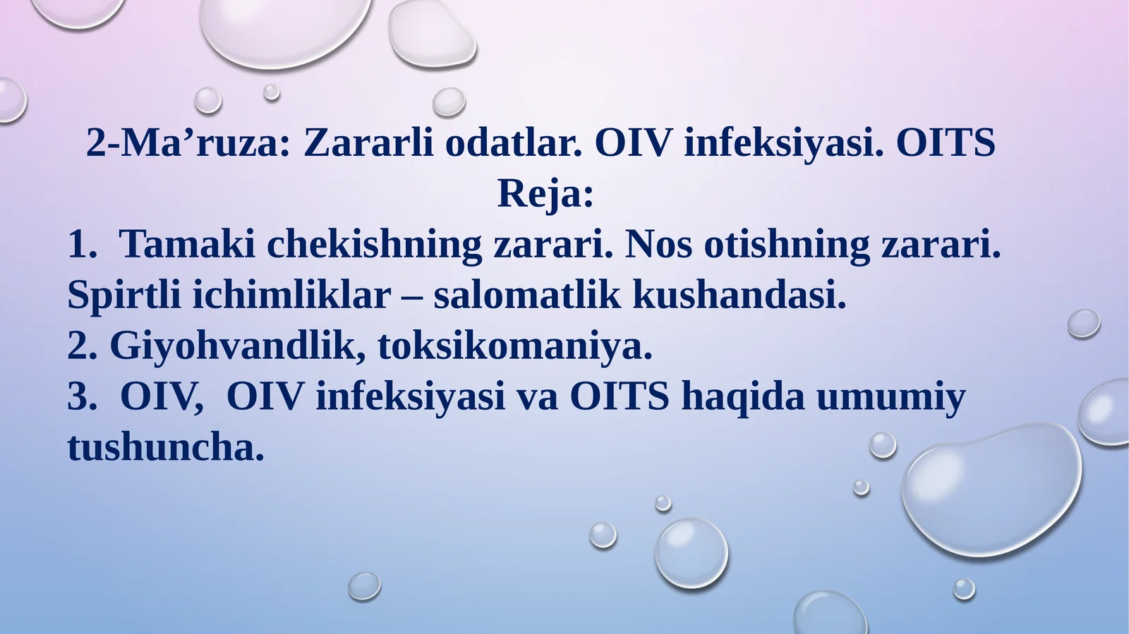 OIV, OIV infeksiyasi va OITS