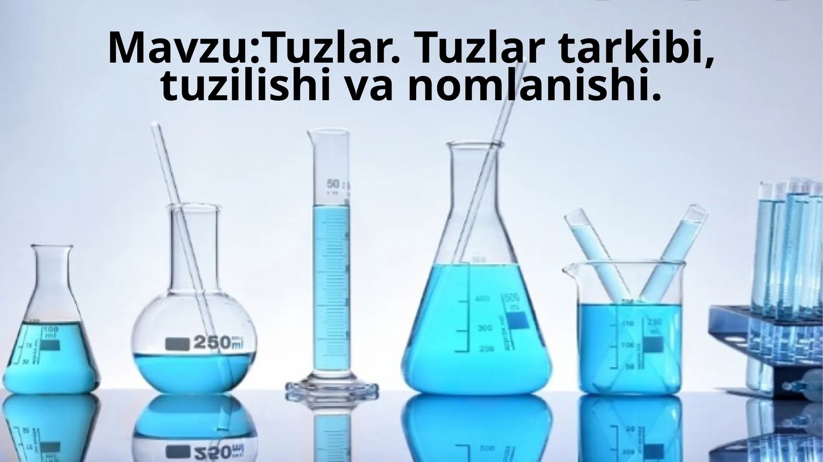 Tuzlar. Tuzlar tarkibi, tuzilishi va nomlanishi