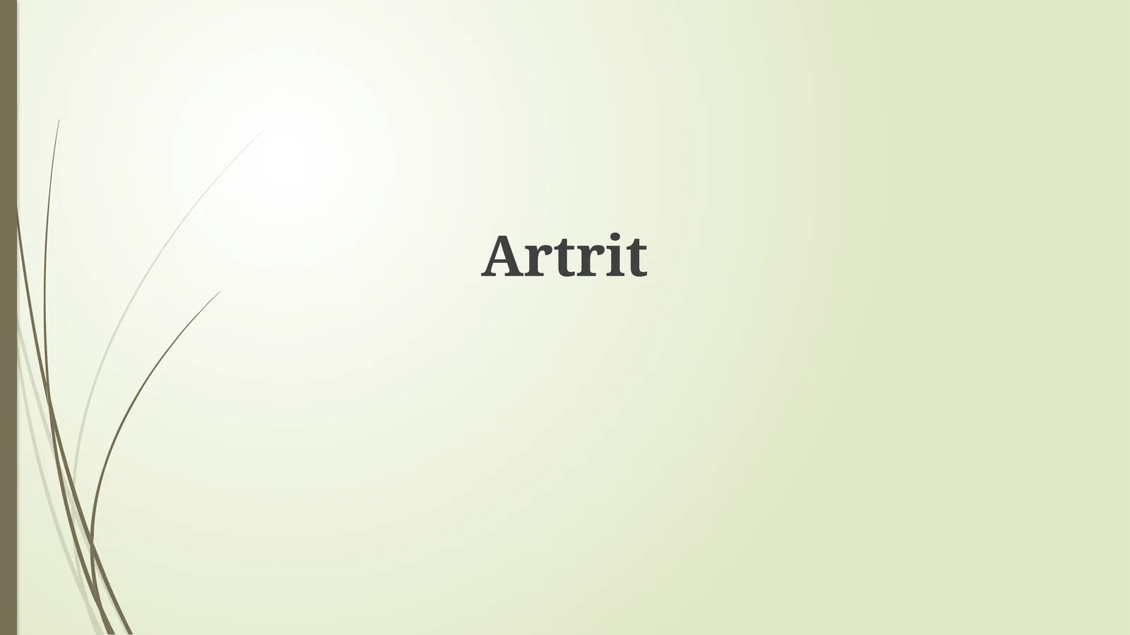 Artrit: Ta'rif va Turlari