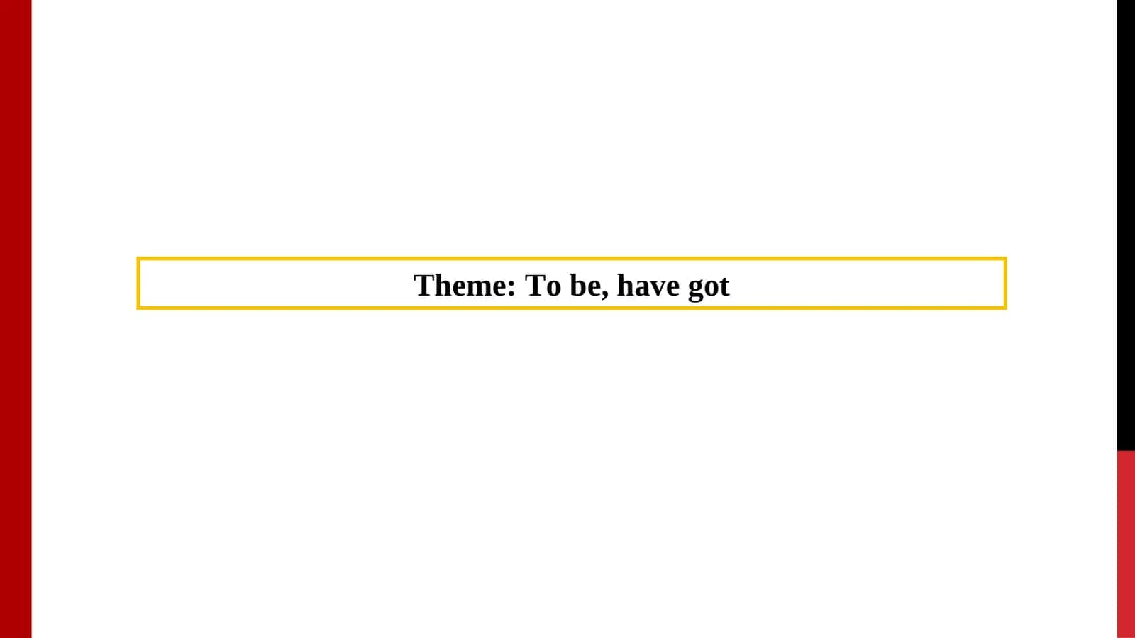 The Verb "To Be" Explained