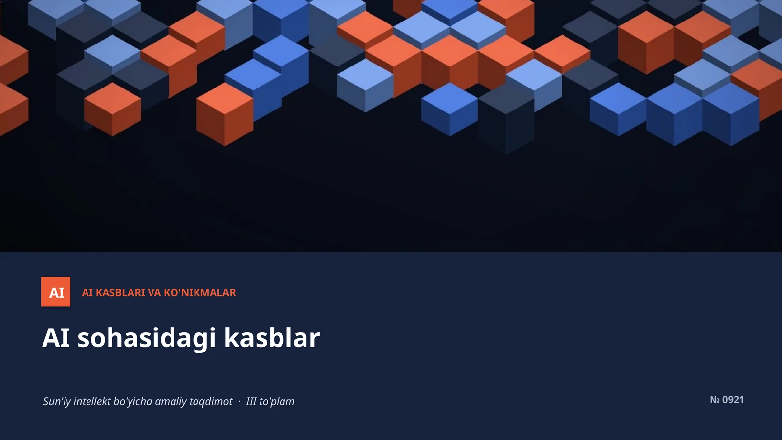 AI KASBLARI VA KO'NIKMALAR