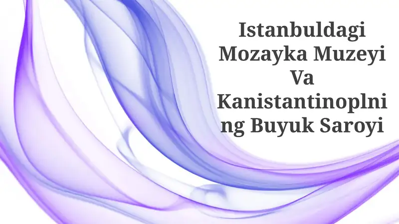 Istanbuldagi Mozayka Muzeyi Va Kanistantinoplning Buyuk Saroyi
