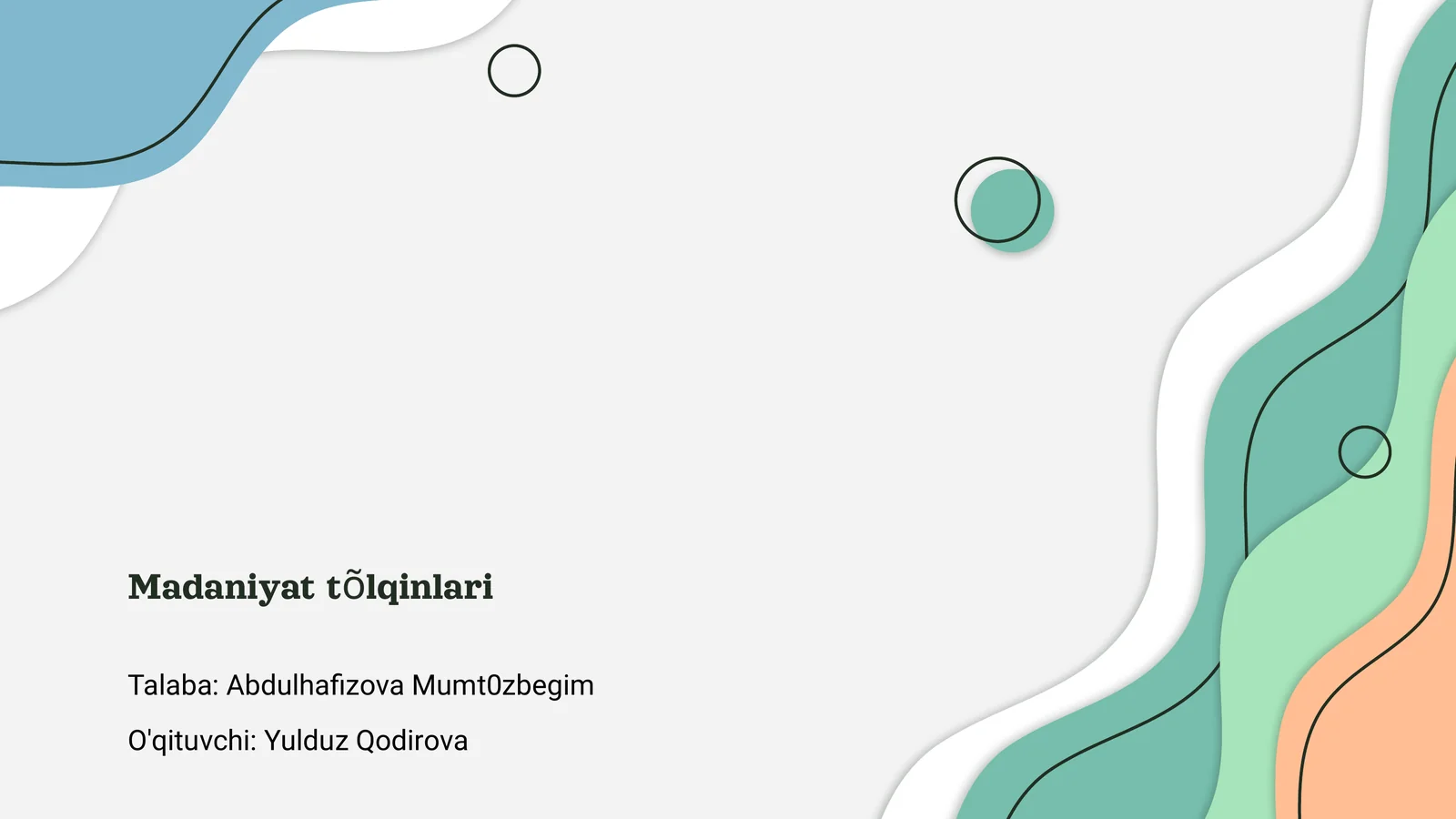 Madaniyat tõlqinlari