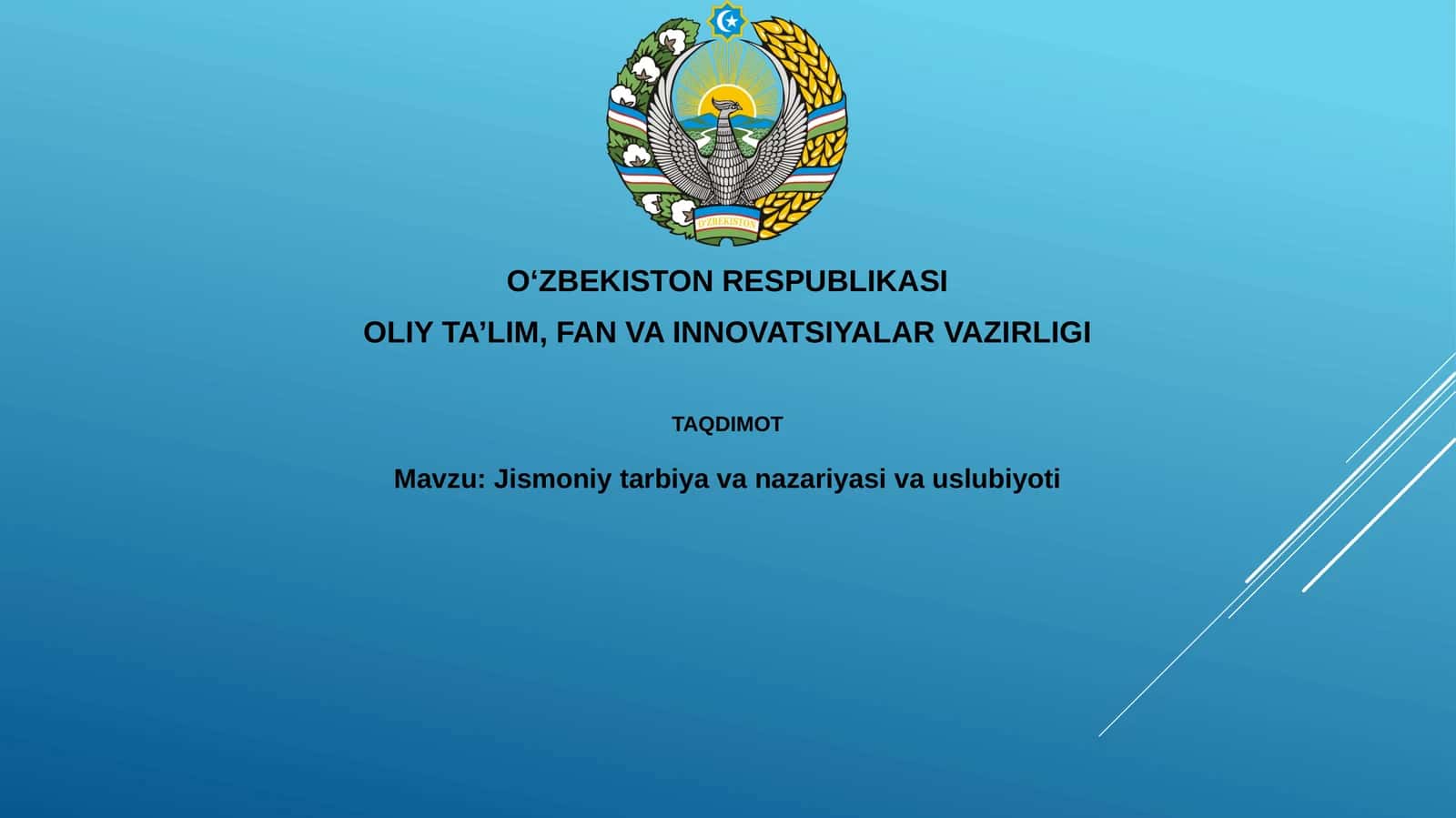 Jismoniy tarbiya va nazariyasi va uslubiyoti