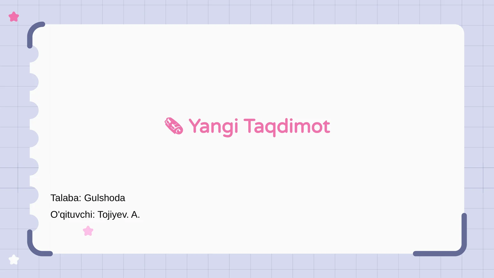 Yangi Taqdimot