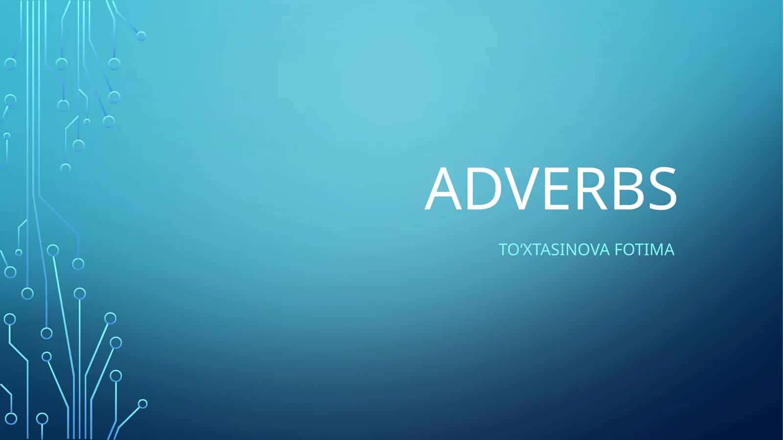 Adverbs