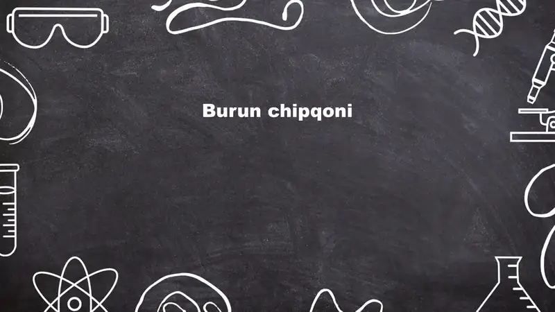 Burun chipqoni