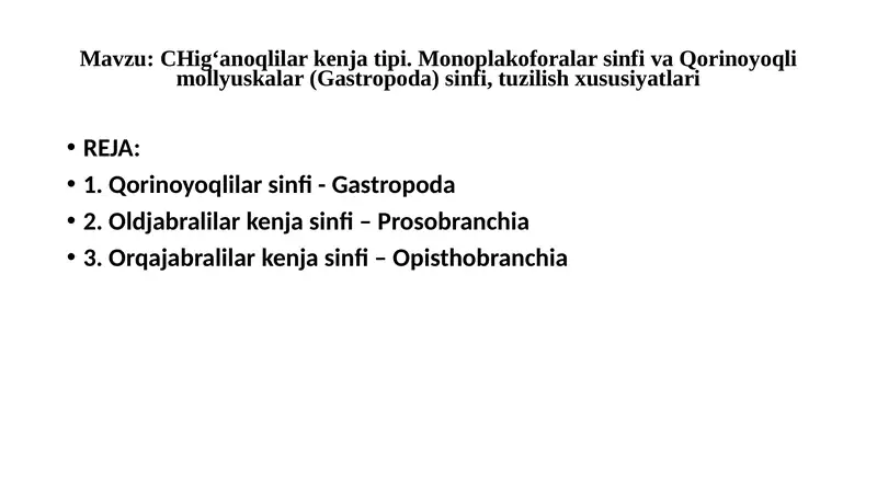 Mollyuskalar