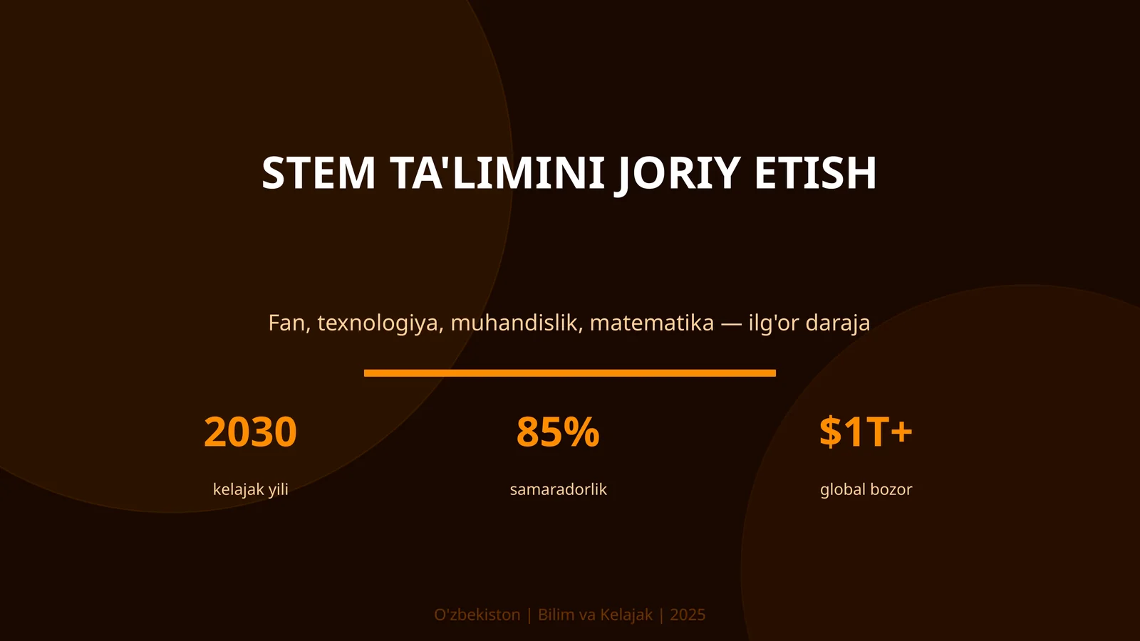 STEM TA'LIMINI JORIY ETISH
