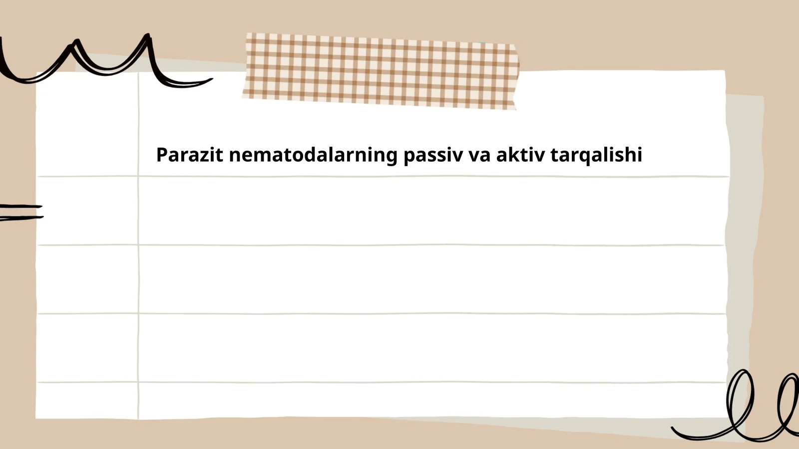 Parazit nematodalarning passiv va aktiv tarqalishi