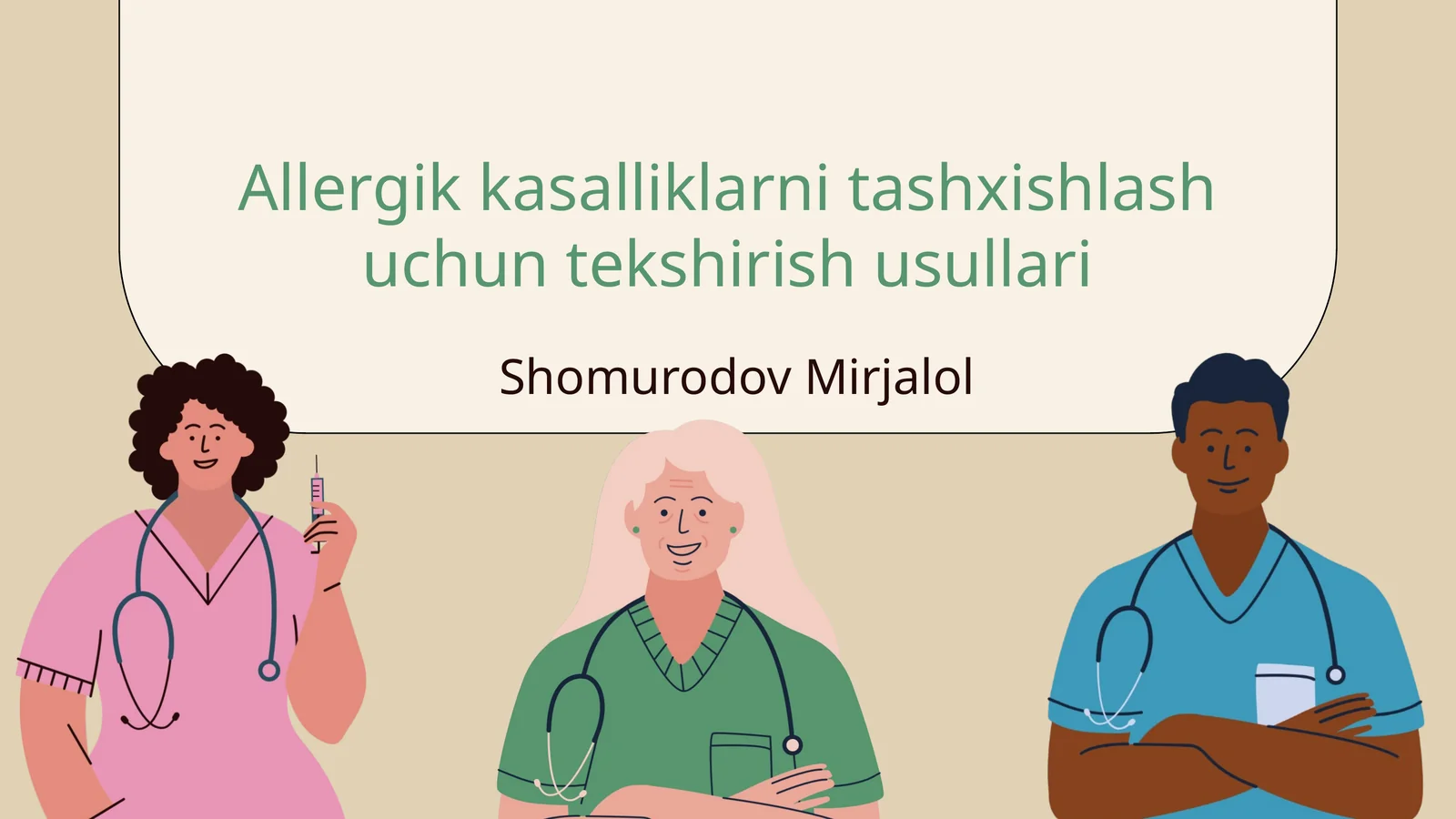 Allergik kasalliklarni tashxishlash uchun tekshirish usullari
