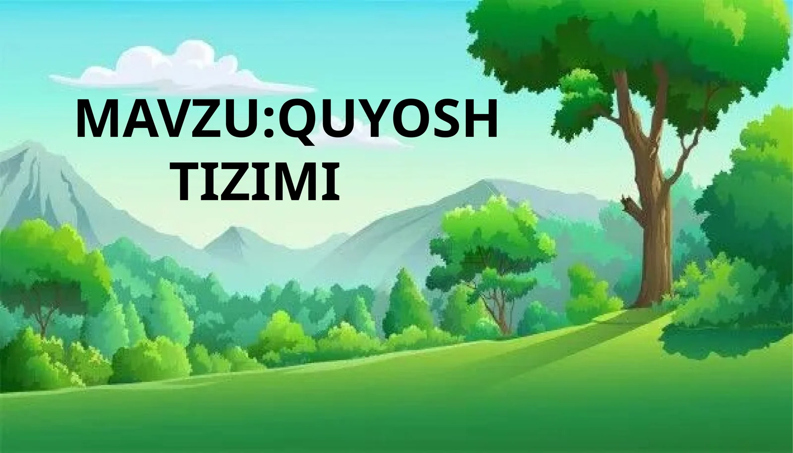QUYOSH TIZIMI