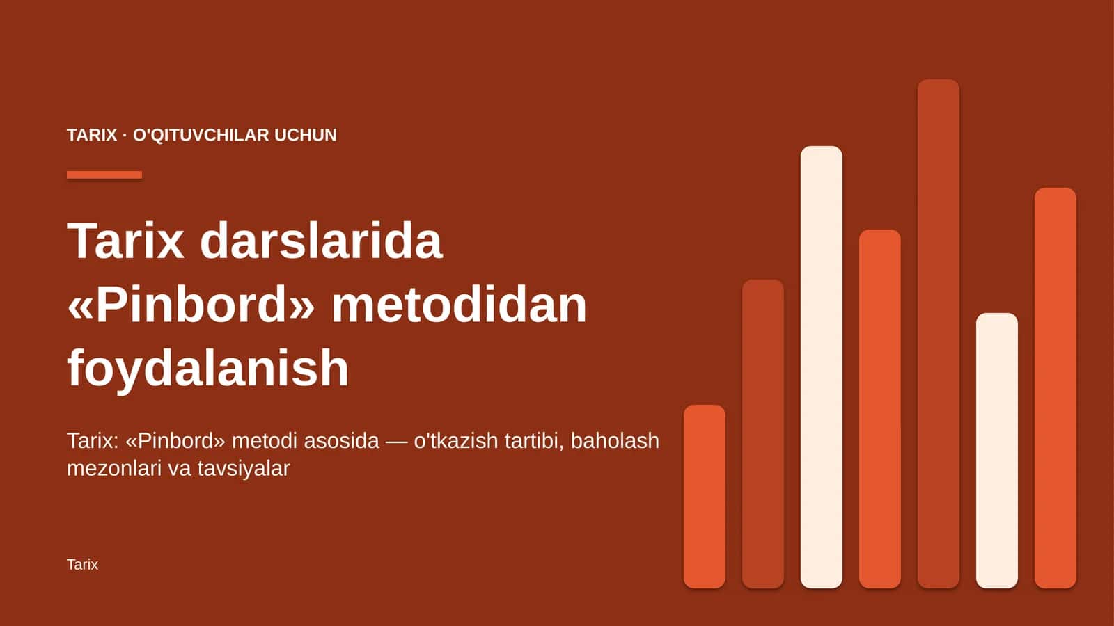 tarix darslarida pinbord metodidan foydalanish 3264