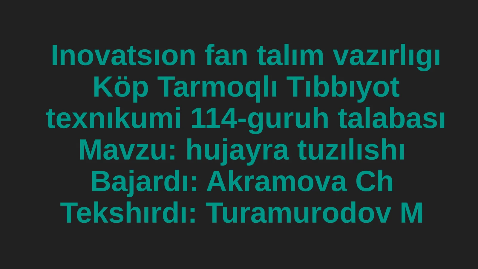 Hujayra tuzılıshı