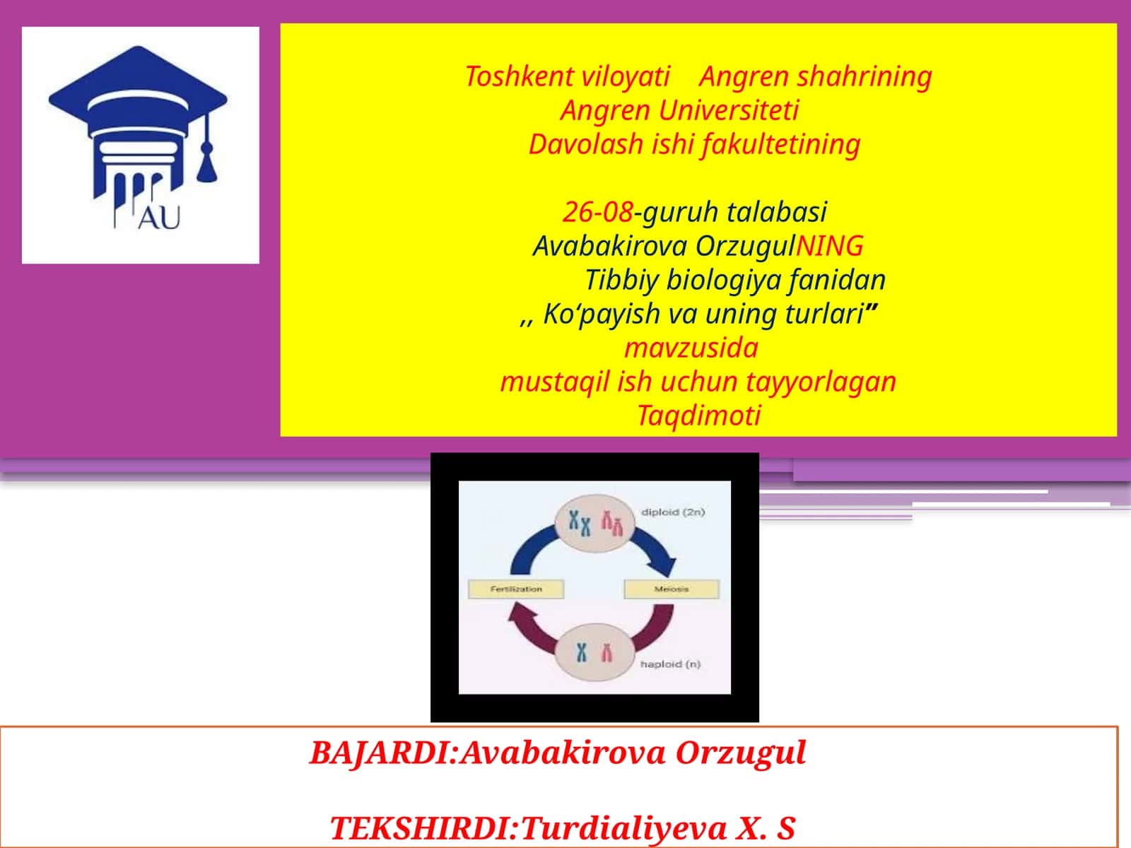 Ko‘payish va uning turlari