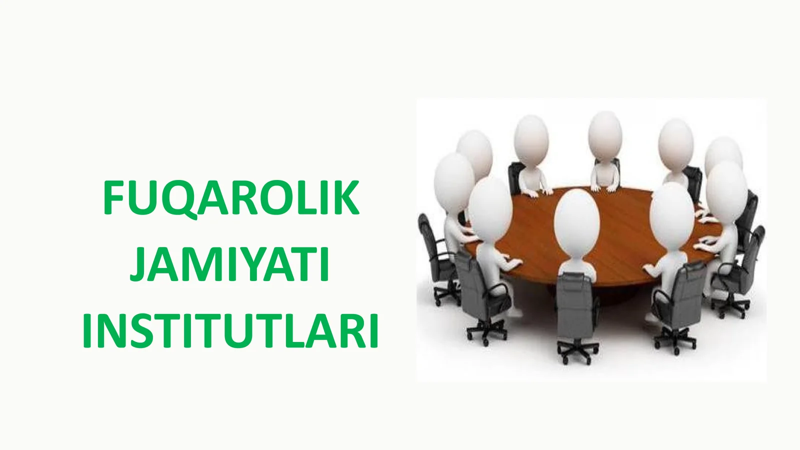 FUQAROLIK JAMIYATI INSTITUTLARI